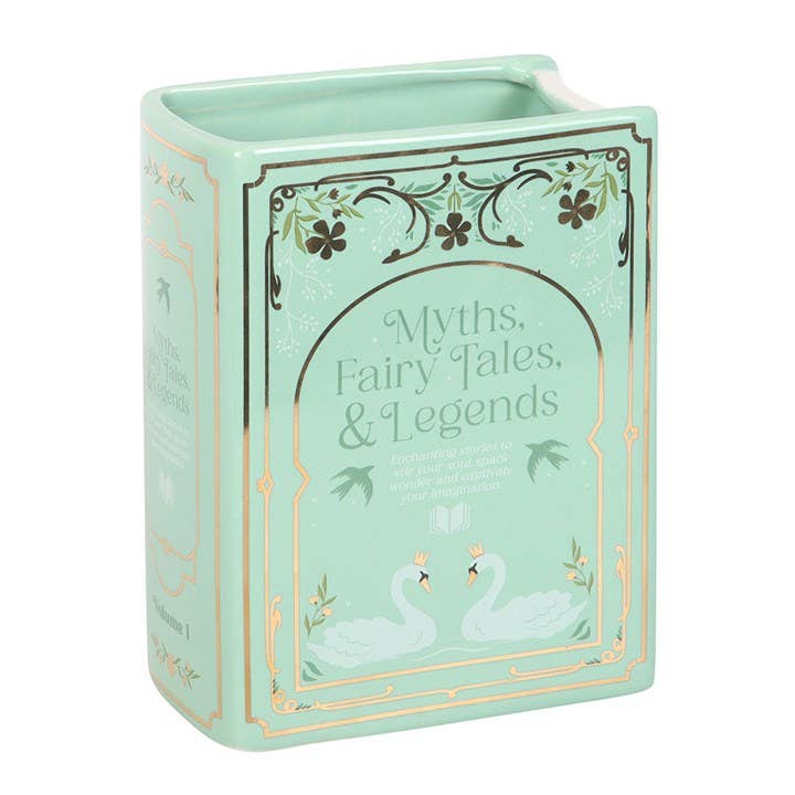Green Book Shaped Vase